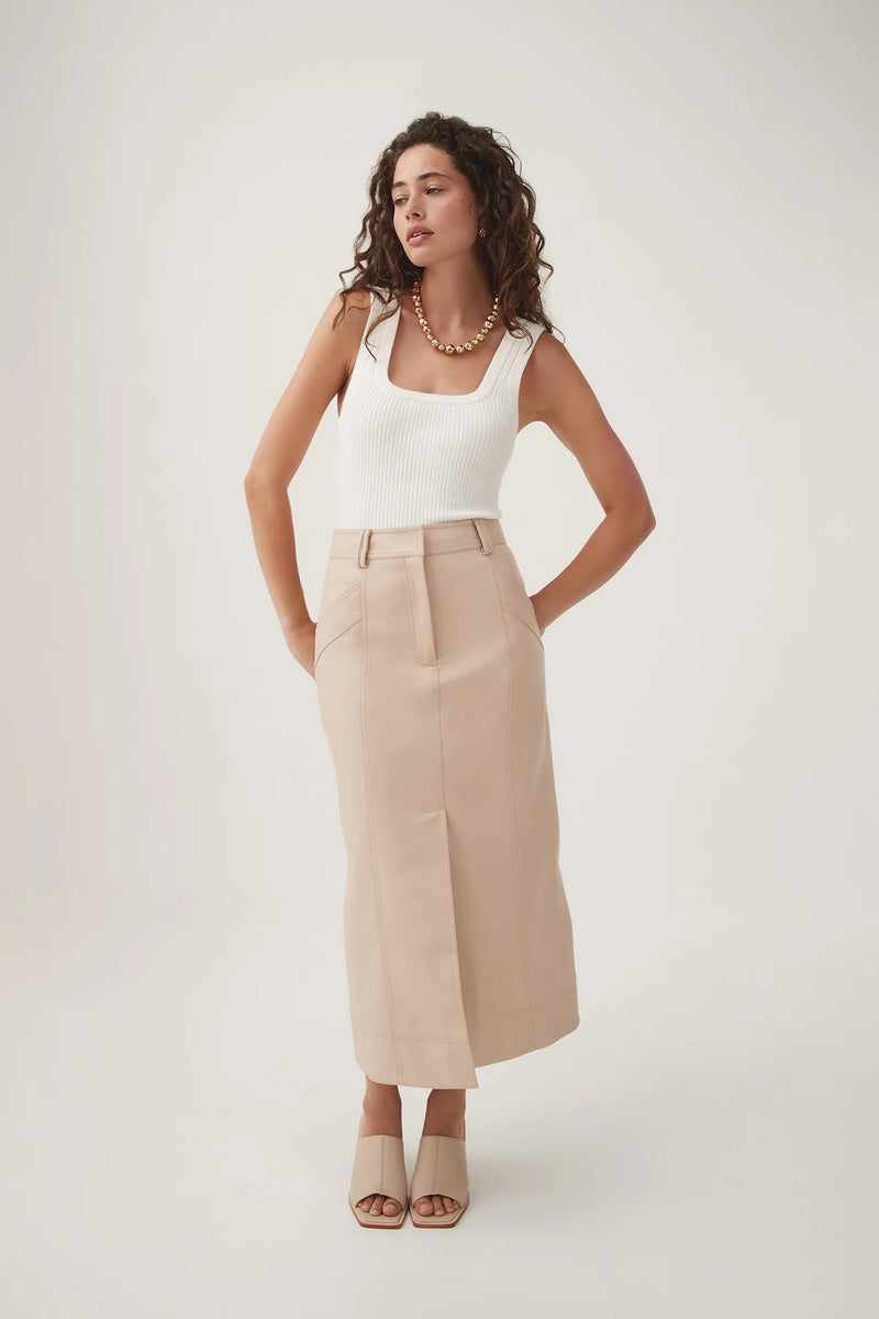 Flourisher Midi Skirt - Nat Bg