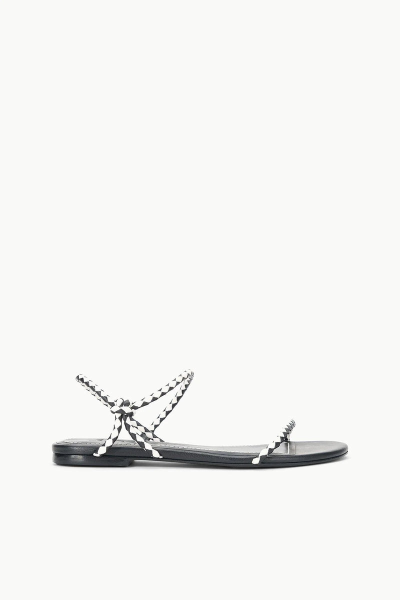 Laurel Sandal- Black/Paper