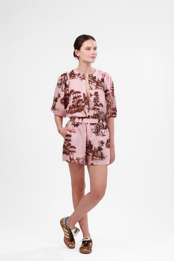 Balloon Shirt - Landscape Rose