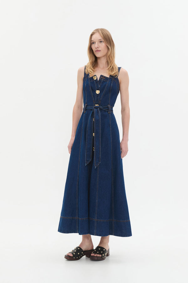 Gianna Denim Midi Dress
