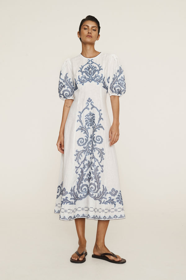 Hazel Embroidered Midi