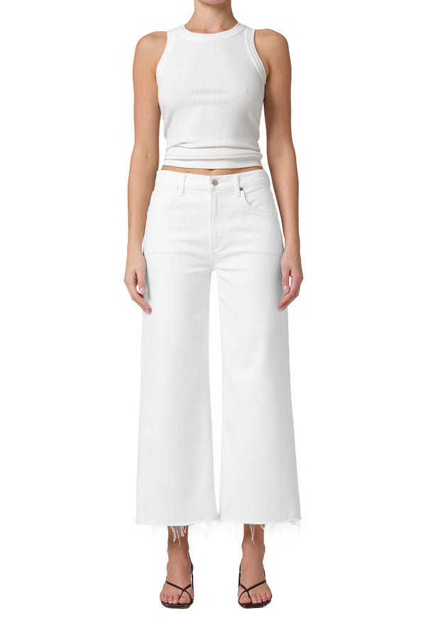 Lyra Crop Wide Leg- Soft White