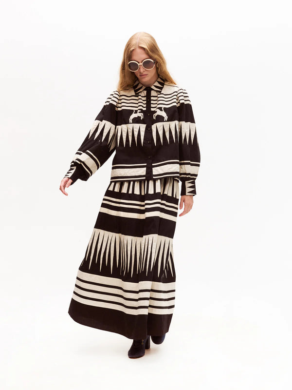 Elisa Shirt - Blk/Wht
