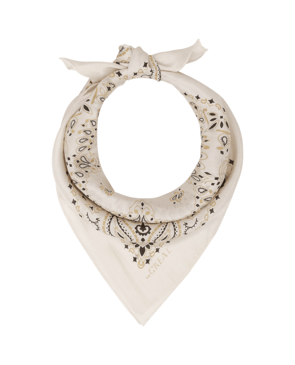 The Cream Silk Bandana