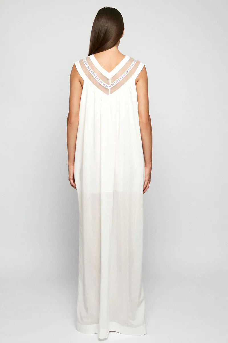 V-Slip Maxi- Antique White