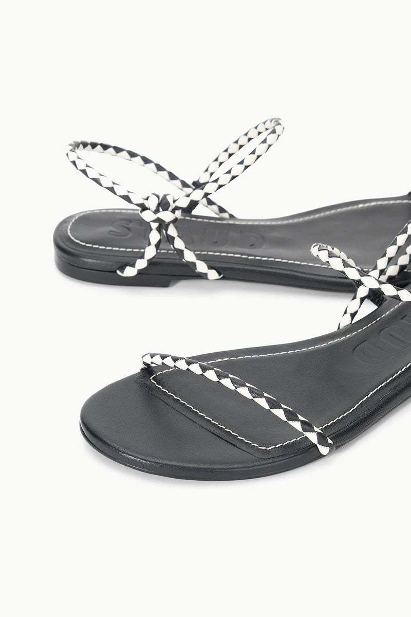 Laurel Sandal- Black/Paper