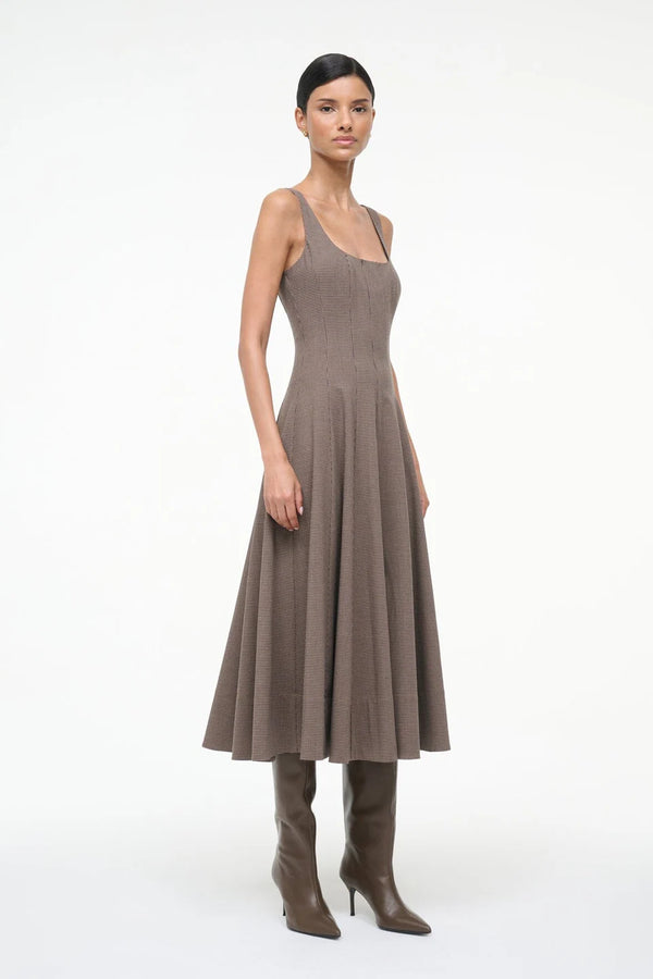 Wells Dress - Houndstoth