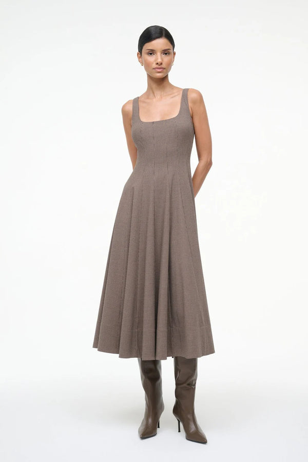 Wells Dress - Houndstoth