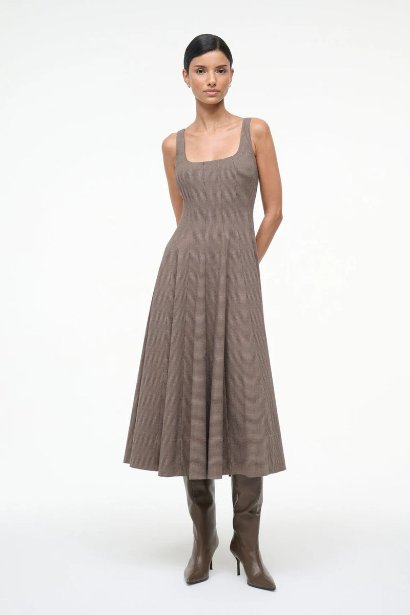 Wells Dress - Houndstoth