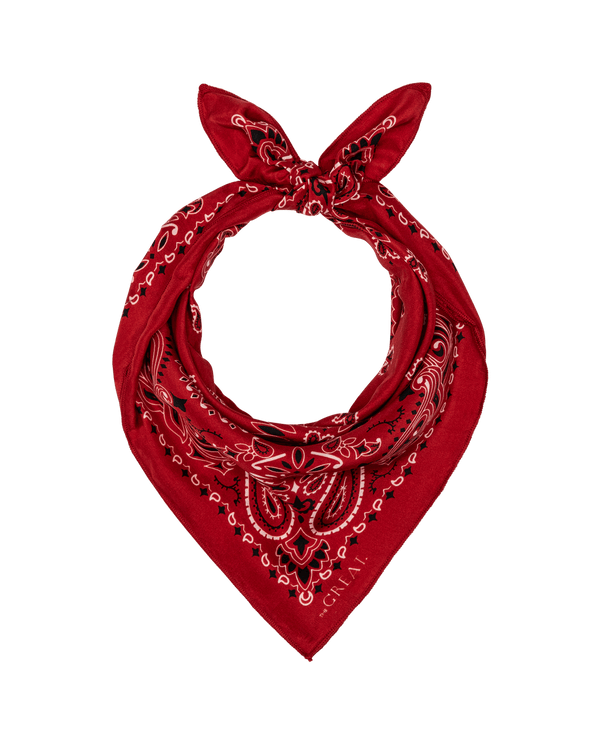 The True Red Silk Bandana
