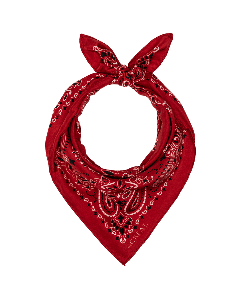 The True Red Silk Bandana
