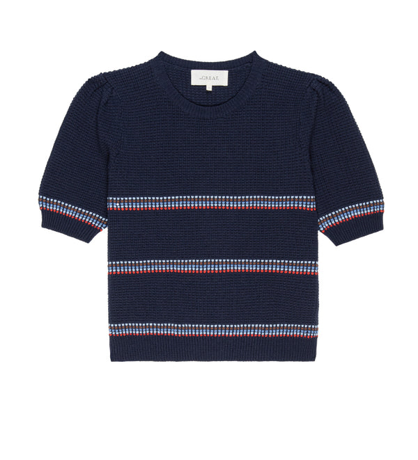 The Puff Sleeve Pullover - Navy