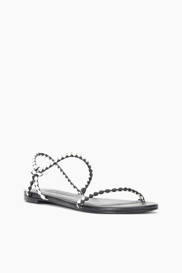 Laurel Sandal- Black/Paper