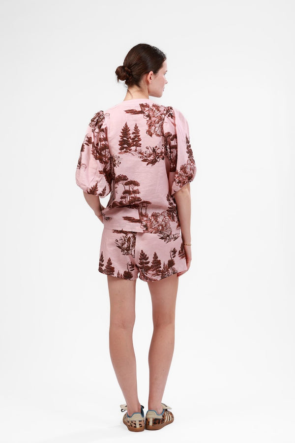 Balloon Shirt - Landscape Rose