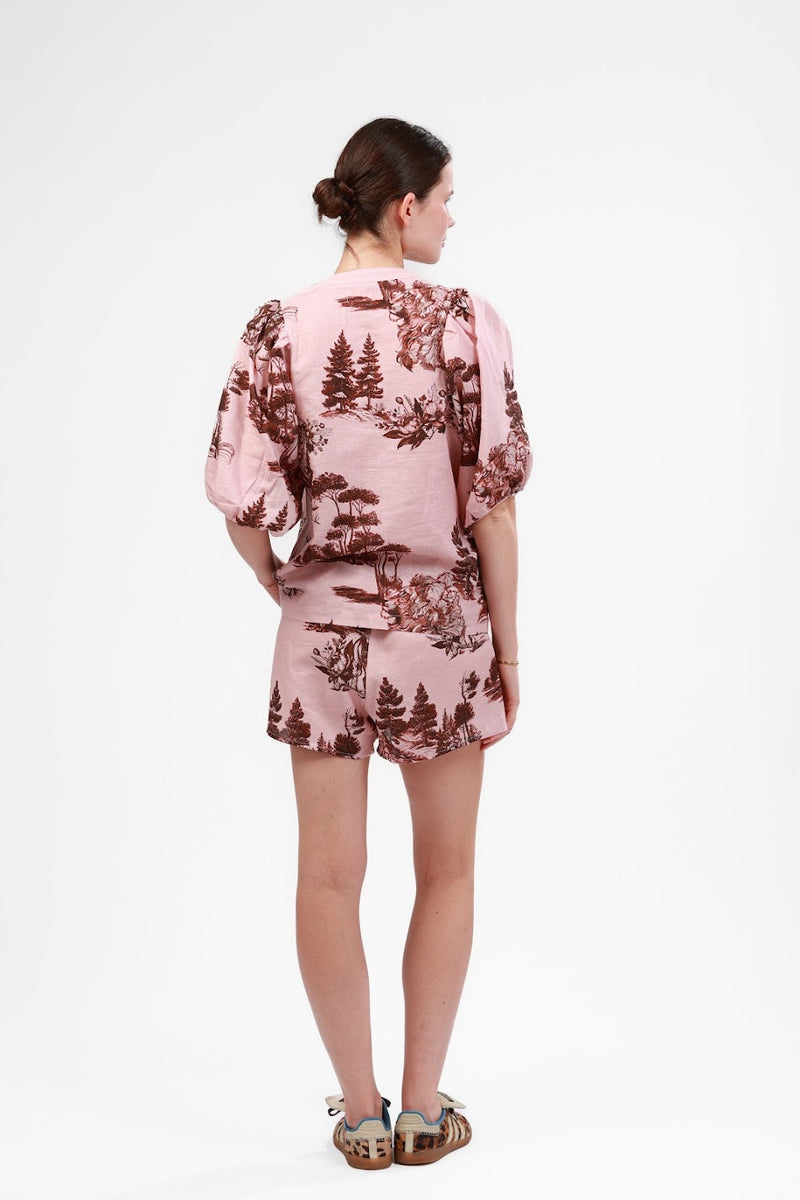 Balloon Shirt - Landscape Rose