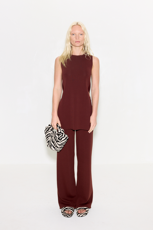 Canoga Knit Top - Choco Brown