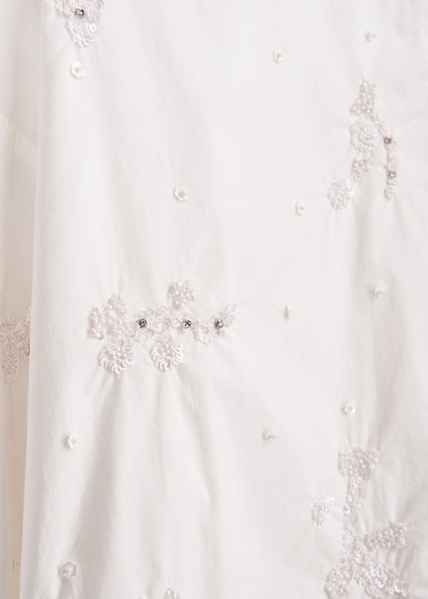 Emsel Embellished Shirt- White