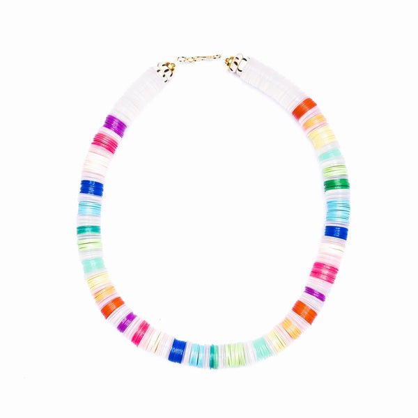 Rainbow Vinyl Necklace