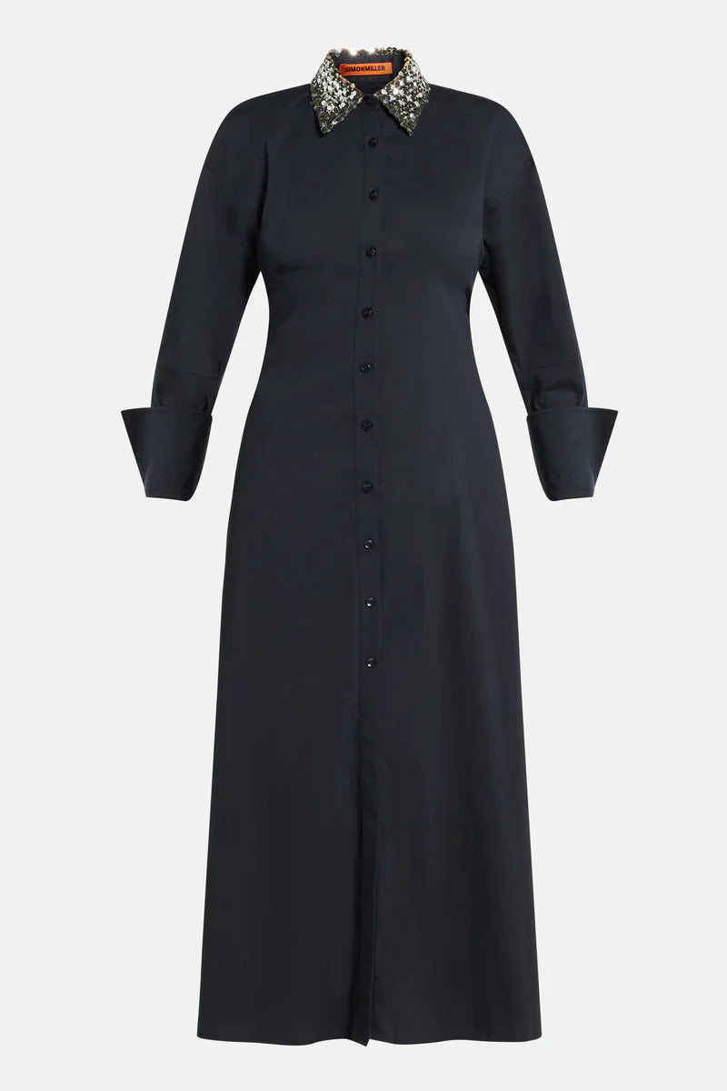 Loch Embellished Dress - Black