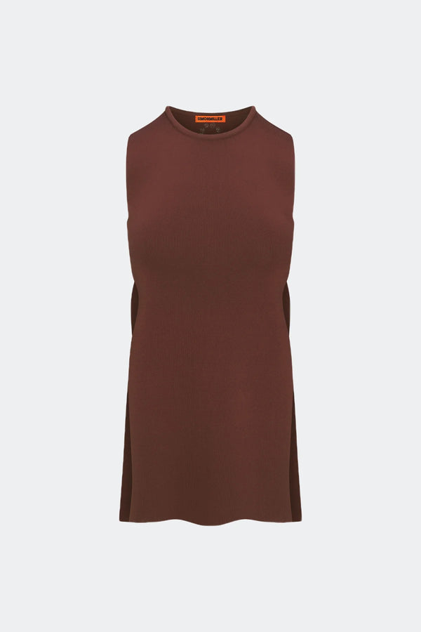 Canoga Knit Top - Choco Brown