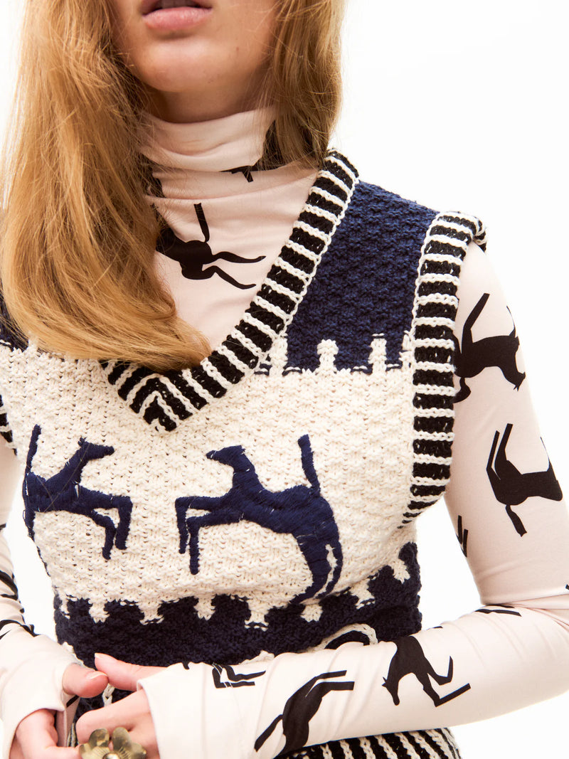 Fox Vest - Navy