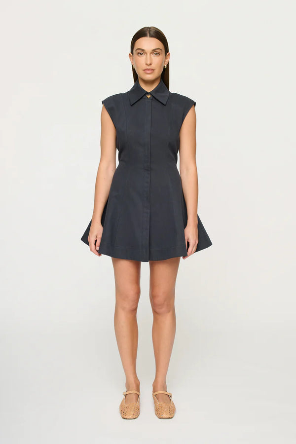 Malia Mini Shift Dress - Navy