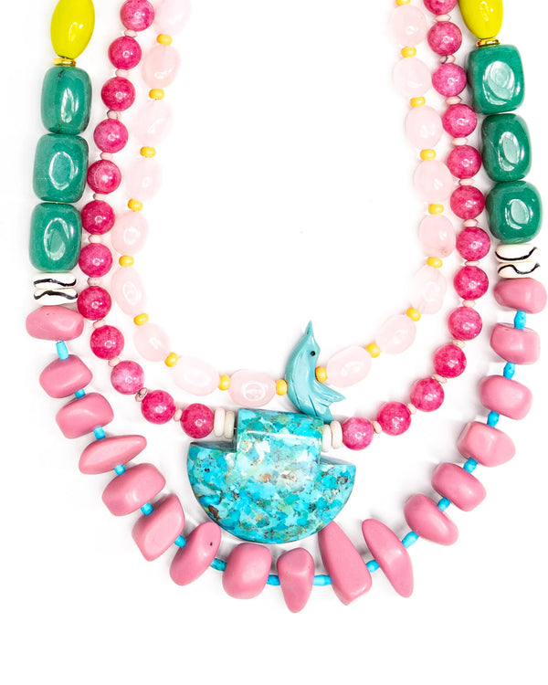 Turquoise Drop - Pink