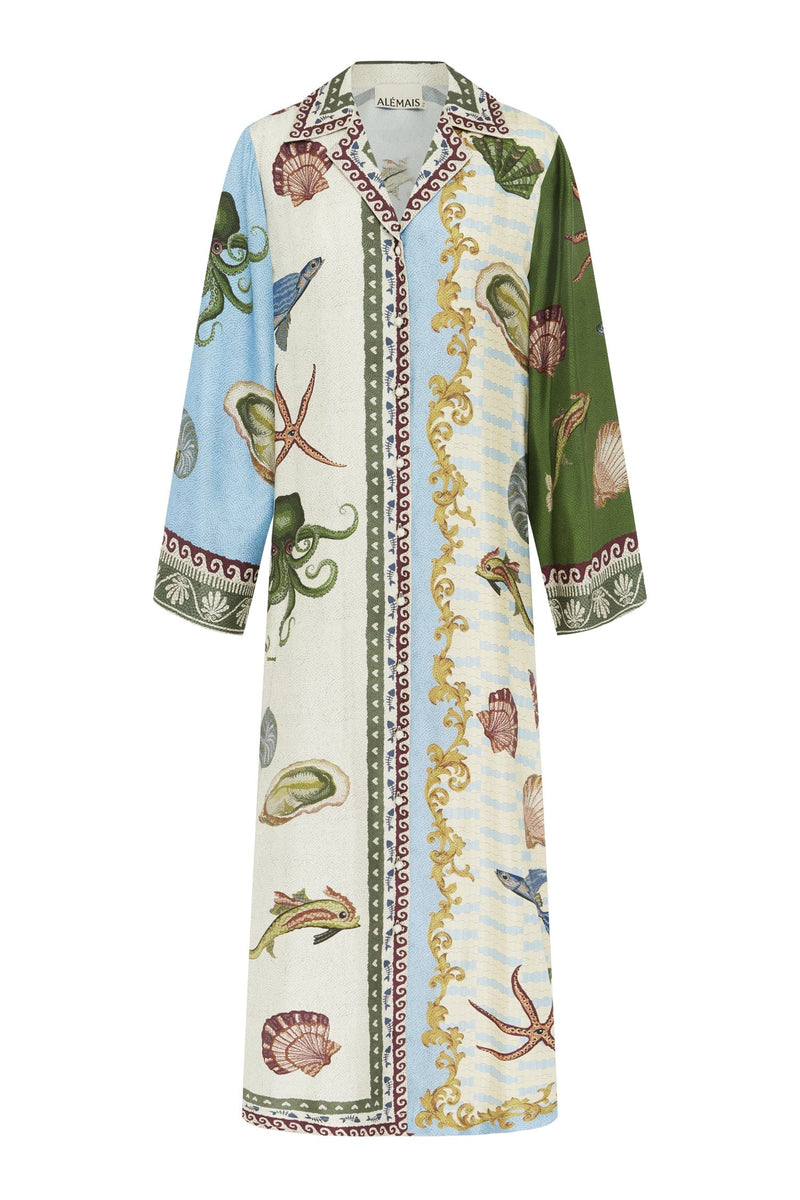 Bath House Silk Shirtdress