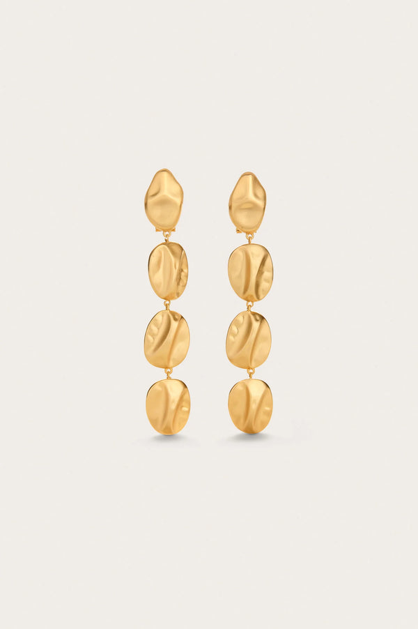 Veda Earring- Brushed Brass