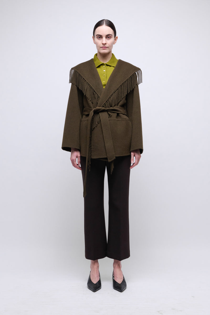 Rowen Fringe Jacket - Alligator
