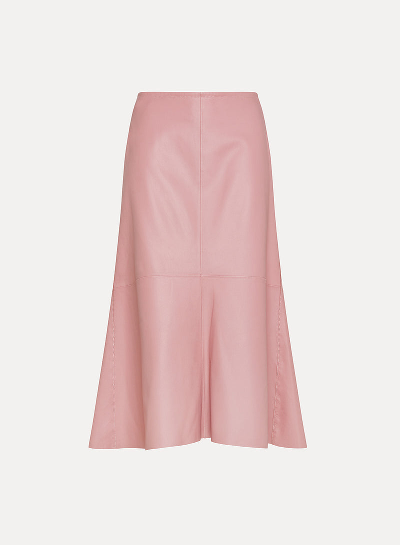 Nappa Leather Skirt - Rose