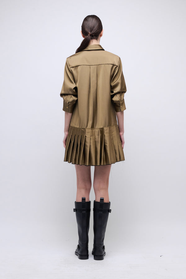 Regina Mini Dress - Bronze