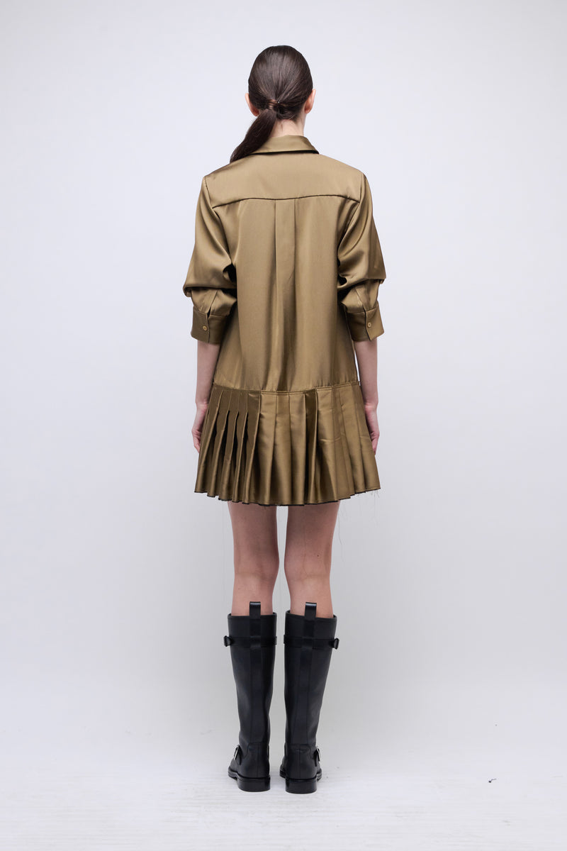 Regina Mini Dress - Bronze