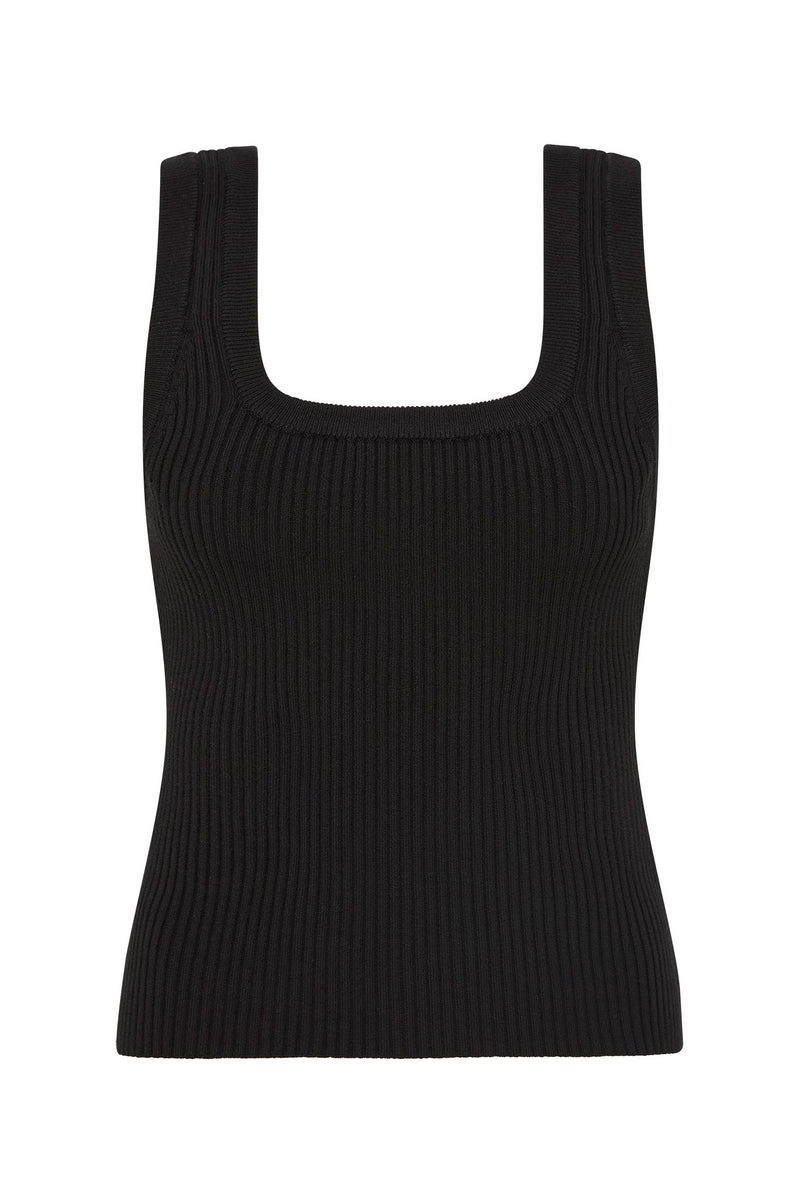 Bronte Scoop Tank - Black