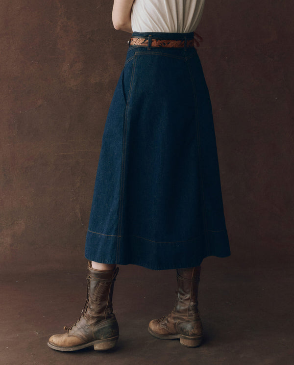 The Field Skirt - Midnight Rinse