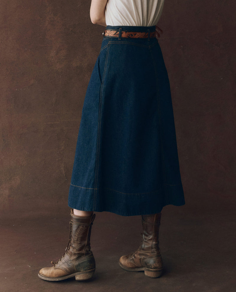 The Field Skirt - Midnight Rinse