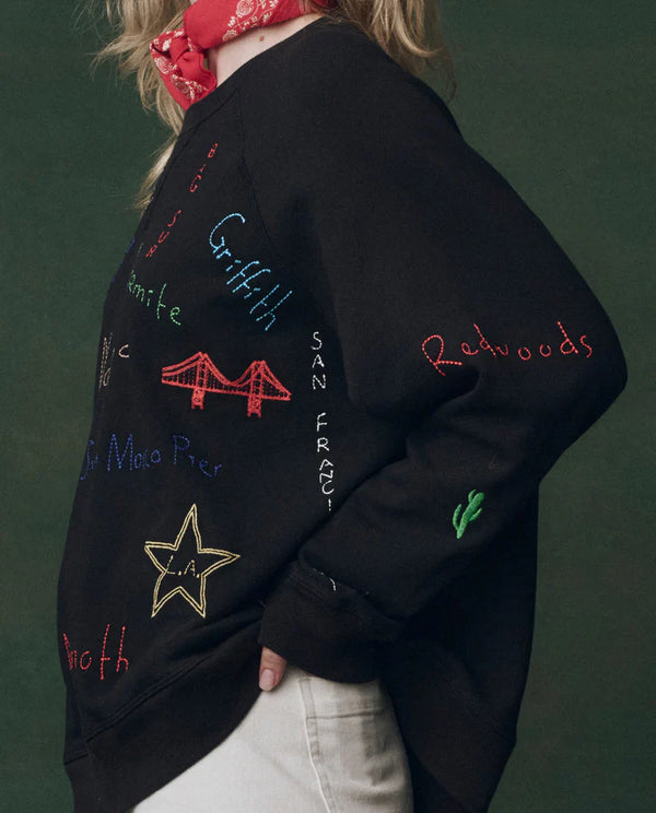 Slouch Sweatshirt - Almost Blk