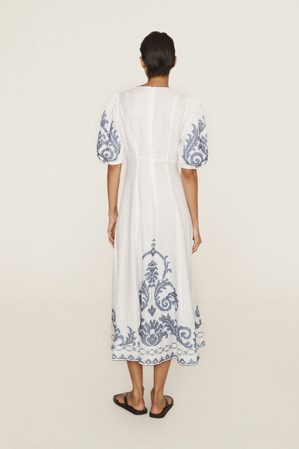 Hazel Embroidered Midi