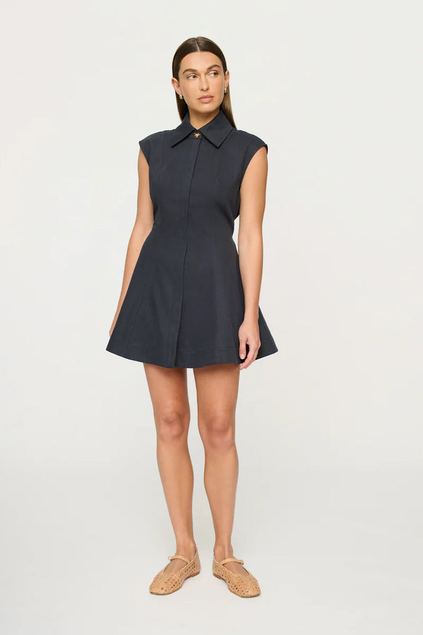 Malia Mini Shift Dress - Navy