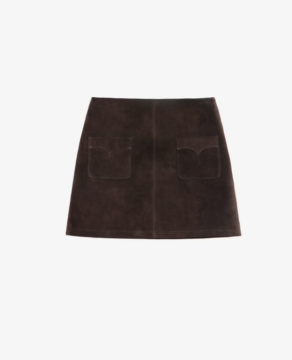 Jamie Suede Leather Skirt