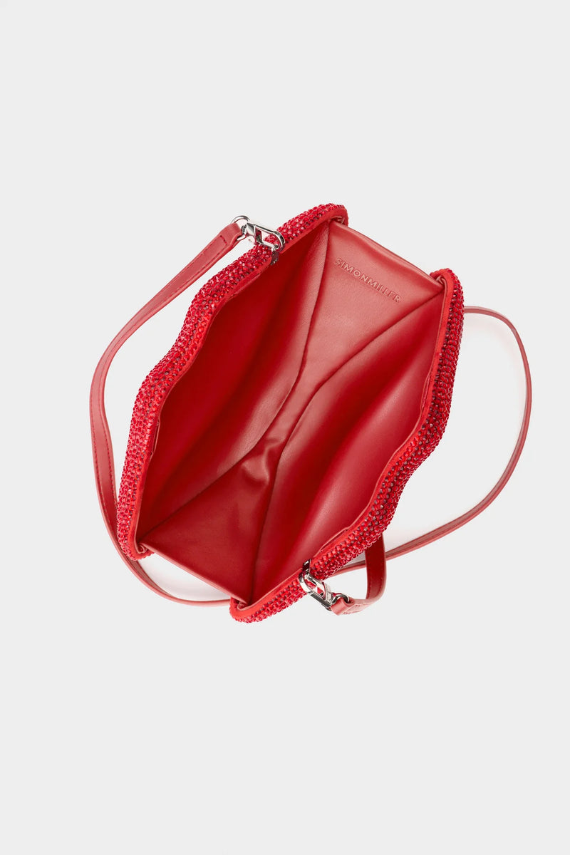 Lip Clutch - Crystal Red
