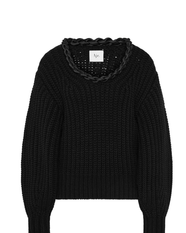 Entwined Oversized Knit- Black