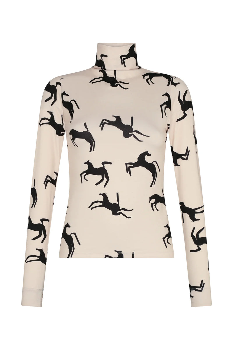 Viento Top-Black Cream
