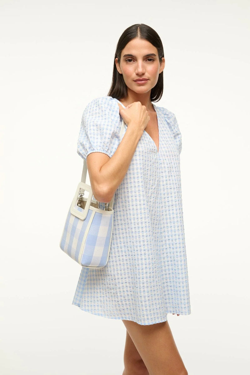 Mini Shirley- Sky Gingham