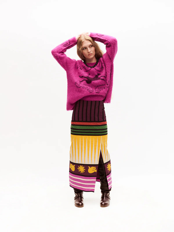 Folklore Sweater - Fuscia