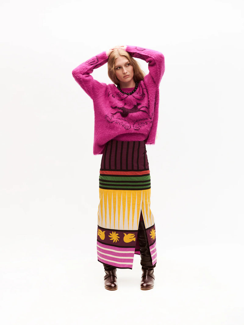 Folklore Sweater - Fuscia