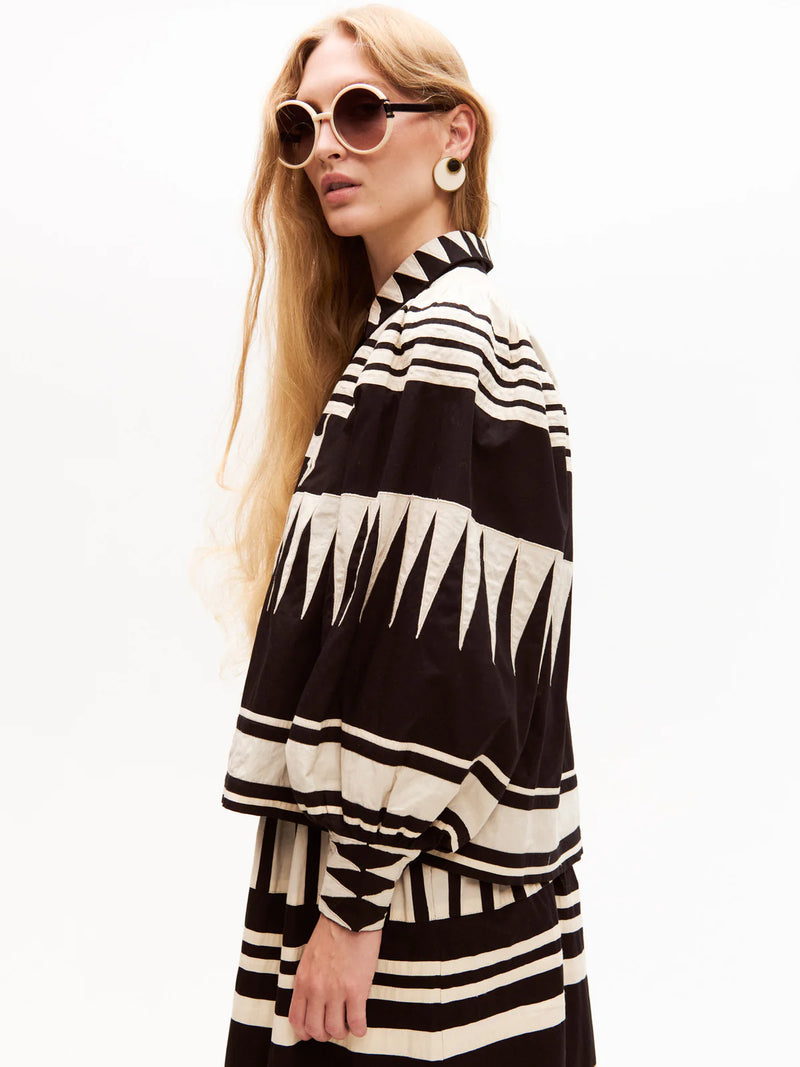 Elisa Shirt - Blk/Wht