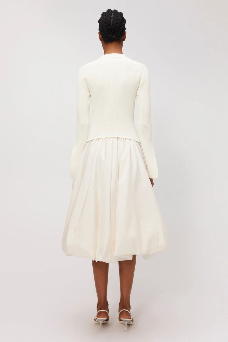 Kenlie Combo Dress - Ivory