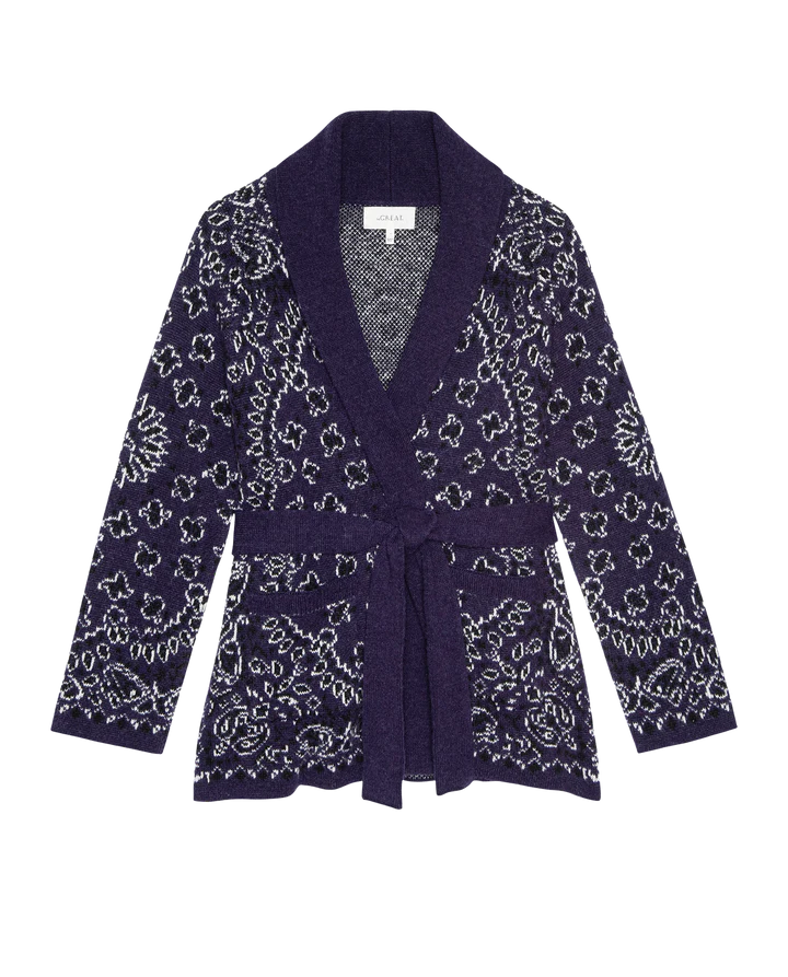 The Bandana Cardigan - Navy