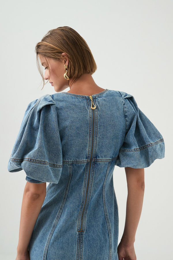 Juno Mini Dress - Coastal Wash